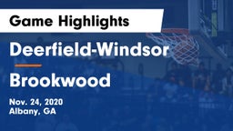 Deerfield-Windsor  vs Brookwood  Game Highlights - Nov. 24, 2020