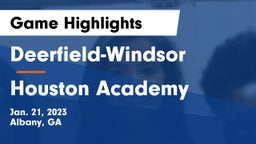 Deerfield-Windsor  vs Houston Academy  Game Highlights - Jan. 21, 2023