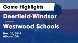 Deerfield-Windsor  vs Westwood Schools Game Highlights - Nov. 20, 2018