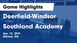 Deerfield-Windsor  vs Southland Academy  Game Highlights - Jan. 12, 2019