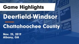 Deerfield-Windsor  vs Chattahoochee County  Game Highlights - Nov. 25, 2019