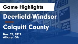 Deerfield-Windsor  vs Colquitt County  Game Highlights - Nov. 26, 2019
