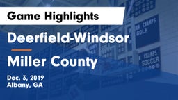 Deerfield-Windsor  vs Miller County  Game Highlights - Dec. 3, 2019
