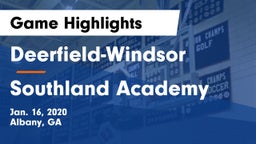 Deerfield-Windsor  vs Southland Academy  Game Highlights - Jan. 16, 2020