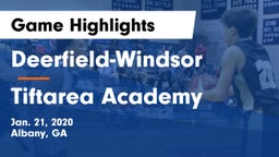 Deerfield-Windsor  vs Tiftarea Academy  Game Highlights - Jan. 21, 2020