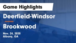 Deerfield-Windsor  vs Brookwood  Game Highlights - Nov. 24, 2020