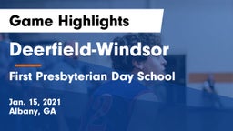 Deerfield-Windsor  vs First Presbyterian Day School Game Highlights - Jan. 15, 2021