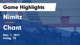 Nimitz  vs Chant Game Highlights - Dec. 7, 2017