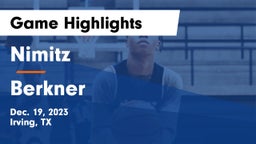 Nimitz  vs Berkner  Game Highlights - Dec. 19, 2023