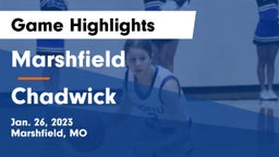 Marshfield  vs Chadwick  Game Highlights - Jan. 26, 2023