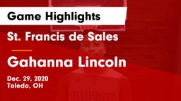 St. Francis de Sales  vs Gahanna Lincoln  Game Highlights - Dec. 29, 2020