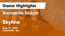Brentsville District  vs Skyline  Game Highlights - Aug. 31, 2023