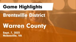 Brentsville District  vs Warren County  Game Highlights - Sept. 7, 2023