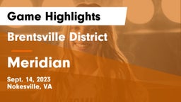 Brentsville District  vs Meridian  Game Highlights - Sept. 14, 2023