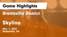 Brentsville District  vs Skyline  Game Highlights - Nov. 7, 2023