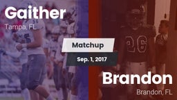 Matchup: Gaither  vs. Brandon  2017