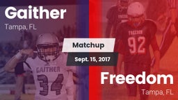 Matchup: Gaither  vs. Freedom  2017