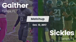 Matchup: Gaither  vs. Sickles  2017