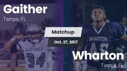 Matchup: Gaither  vs. Wharton  2017