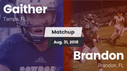 Matchup: Gaither  vs. Brandon  2018