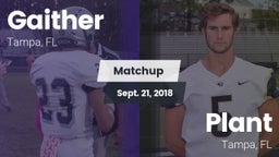 Matchup: Gaither  vs. Plant  2018