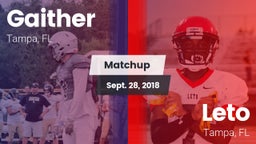 Matchup: Gaither  vs. Leto  2018