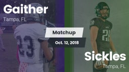 Matchup: Gaither  vs. Sickles  2018