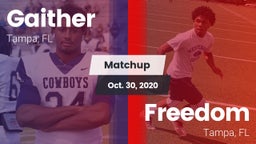 Matchup: Gaither  vs. Freedom  2020