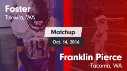 Matchup: Foster  vs. Franklin Pierce  2016