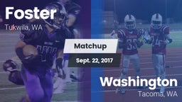 Matchup: Foster  vs. Washington  2017