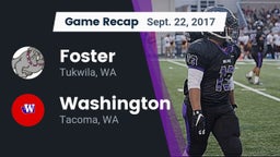 Recap: Foster  vs. Washington  2017