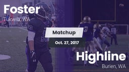 Matchup: Foster  vs. Highline  2017
