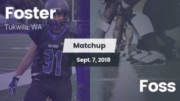 Matchup: Foster  vs. Foss  2018