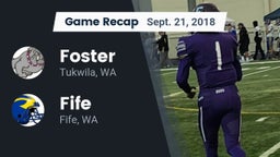 Recap: Foster  vs. Fife  2018