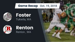 Recap: Foster  vs. Renton   2018
