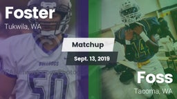 Matchup: Foster  vs. Foss  2019