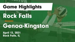 Rock Falls  vs Genoa-Kingston  Game Highlights - April 13, 2021