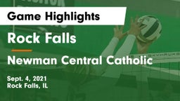 Rock Falls  vs Newman Central Catholic  Game Highlights - Sept. 4, 2021