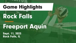 Rock Falls  vs Freeport Aquin Game Highlights - Sept. 11, 2023
