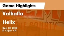 Valhalla  vs Helix  Game Highlights - Dec. 28, 2018