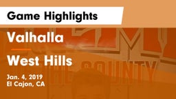 Valhalla  vs West Hills  Game Highlights - Jan. 4, 2019