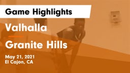 Valhalla  vs Granite Hills  Game Highlights - May 21, 2021