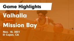 Valhalla  vs Mission Bay Game Highlights - Nov. 18, 2021
