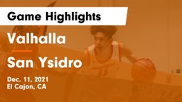 Valhalla  vs San Ysidro Game Highlights - Dec. 11, 2021