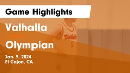 Valhalla  vs Olympian  Game Highlights - Jan. 9, 2024
