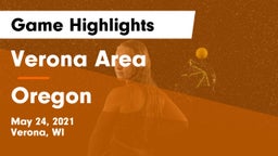 Verona Area  vs Oregon  Game Highlights - May 24, 2021
