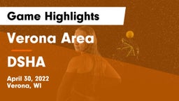 Verona Area  vs DSHA Game Highlights - April 30, 2022
