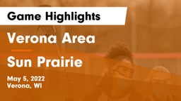 Verona Area  vs Sun Prairie Game Highlights - May 5, 2022