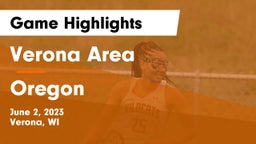 Verona Area  vs Oregon  Game Highlights - June 2, 2023
