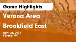 Verona Area  vs Brookfield East  Game Highlights - April 23, 2024